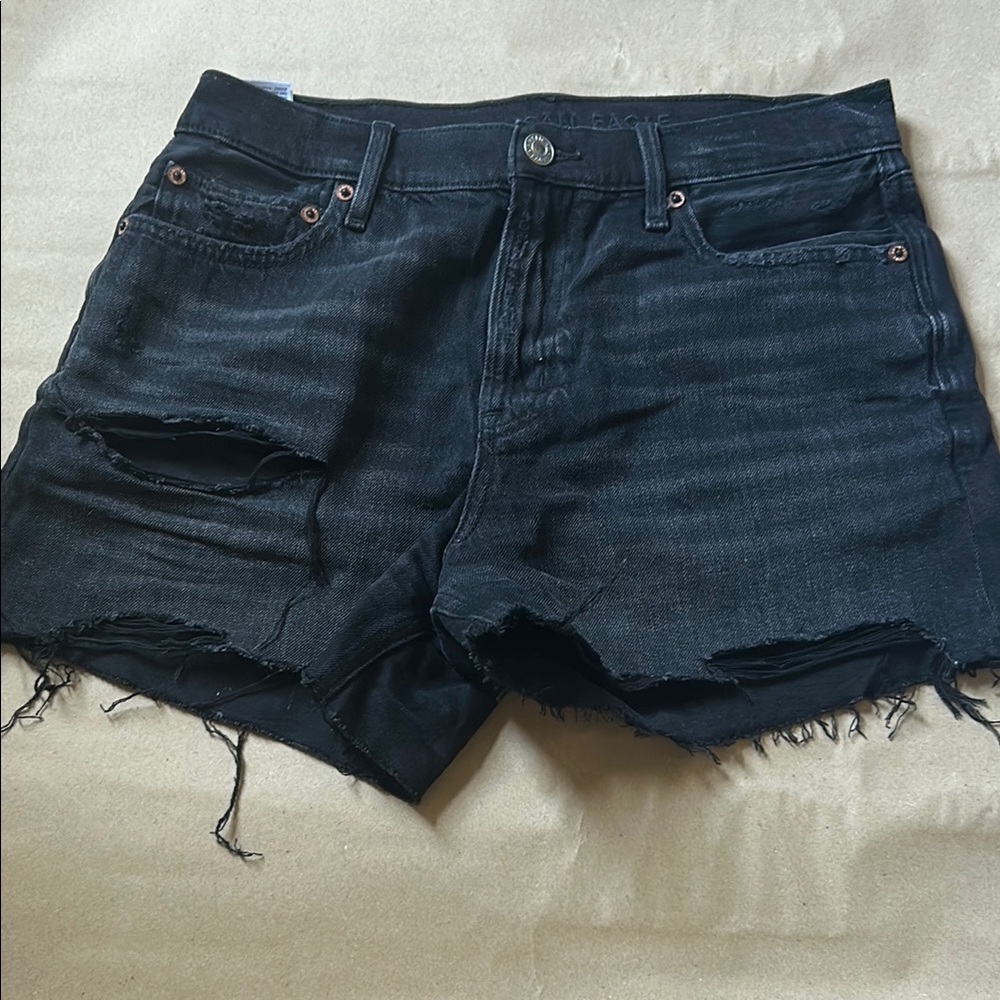 American Eagle Outfitters Women's Black Denim Shorts